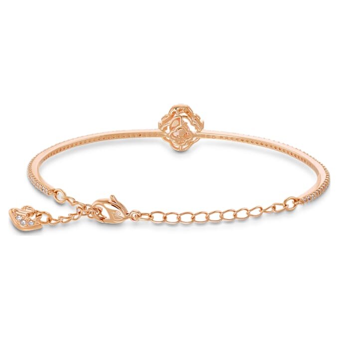 Una Bangle Clover, Pink, Rose Gold-Tone Plated Una Bangle Clover, Pink, Rose Gold-Tone Plated
