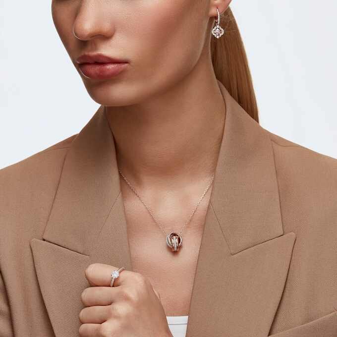 Una Drop Earrings Clover, Pink, Rose Gold-Tone Plated Una Drop Earrings Clover, Pink, Rose Gold-Tone Plated