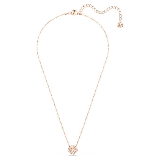 Una Necklace Clover, Pink, Rose Gold-Tone Plated Una Necklace Clover, Pink, Rose Gold-Tone Plated