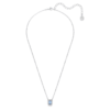 Una Necklace Octagon Cut, Blue, Rhodium Plated Una Necklace Octagon Cut, Blue, Rhodium Plated