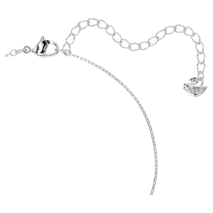 Una Necklace Round Cut, Blue, Rhodium Plated Una Necklace Round Cut, Blue, Rhodium Plated