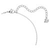 Una Necklace Round Cut, White, Rhodium Plated Una Necklace Round Cut, White, Rhodium Plated