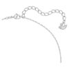 Una Pendant Octagon Cut, White, Rhodium Plated Una Pendant Octagon Cut, White, Rhodium Plated