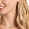 Una Set Round Cut, Blue, Rhodium Plated Una Set Round Cut, Blue, Rhodium Plated