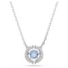 Una Set Round Cut, Blue, Rhodium Plated Una Set Round Cut, Blue, Rhodium Plated