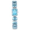 Watch Octagon Cut Bracelet, Blue, Stainless Steel Watch Octagon Cut Bracelet, Blue, Stainless Steel