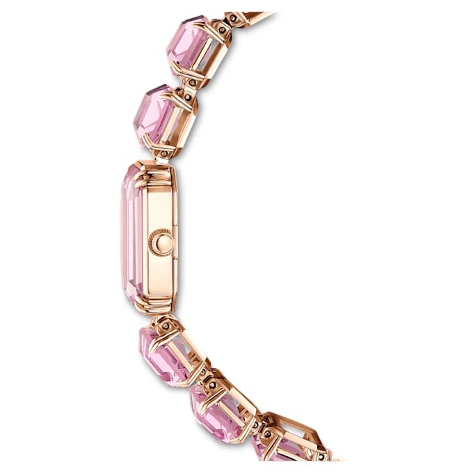 Watch Octagon Cut Bracelet, Pink, Rose Gold-Tone Finish Watch Octagon Cut Bracelet, Pink, Rose Gold-Tone Finish