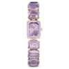 Watch Octagon Cut Bracelet, Purple, Champagne Gold-Tone Finish