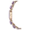 Watch Octagon Cut Bracelet, Purple, Champagne Gold-Tone Finish