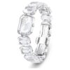 Watch Octagon Cut Bracelet, White, Stainless Steel Watch Octagon Cut Bracelet, White, Stainless Steel