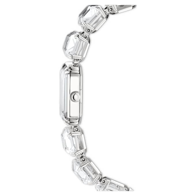 Watch Octagon Cut Bracelet, White, Stainless Steel Watch Octagon Cut Bracelet, White, Stainless Steel