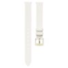 Watch Strap 12 Mm (0.47″) Width, Leather, White, Champagne Gold-Tone Finish Watch Strap 12 Mm (0.47″) Width, Leather, White, Champagne Gold-Tone Finish