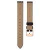 Watch Strap 13 Mm (0.51″) Width, Leather, Black, Rose Gold-Tone Finish Watch Strap 13 Mm (0.51″) Width, Leather, Black, Rose Gold-Tone Finish