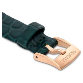 Watch Strap 14 Mm (0.55″) Width, Leather, Green, Rose Gold-Tone Finish Watch Strap 14 Mm (0.55″) Width, Leather, Green, Rose Gold-Tone Finish