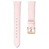 Watch Strap 15 Mm (0.59″) Width, Leather with Stitching, Pink, Rose Gold-Tone Finish Watch Strap 15 Mm (0.59″) Width, Leather with Stitching, Pink, Rose Gold-Tone Finish