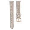 Watch Strap 16 Mm (0.63″) Width, Leather with Stitching, Beige, Rose Gold-Tone Finish Watch Strap 16 Mm (0.63″) Width, Leather with Stitching, Beige, Rose Gold-Tone Finish