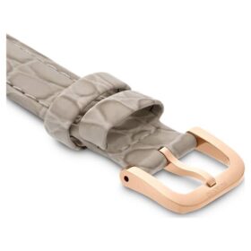Watch Strap 16 Mm (0.63″) Width, Leather with Stitching, Beige, Rose Gold-Tone Finish Watch Strap 16 Mm (0.63″) Width, Leather with Stitching, Beige, Rose Gold-Tone Finish