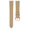 Watch Strap 16 Mm (0.63″) Width, Leather with Stitching, Beige, Rose Gold-Tone Finish Watch Strap 16 Mm (0.63″) Width, Leather with Stitching, Beige, Rose Gold-Tone Finish