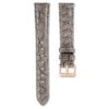 Watch Strap 16 Mm (0.63″) Width, Leather with Stitching, Gray Watch Strap 16 Mm (0.63″) Width, Leather with Stitching, Gray