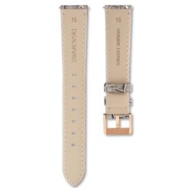 Watch Strap 16 Mm (0.63″) Width, Leather with Stitching, Gray Watch Strap 16 Mm (0.63″) Width, Leather with Stitching, Gray