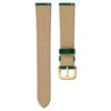 Watch Strap 16 Mm (0.63″) Width, Leather with Stitching, Green, Gold-Tone Finish Watch Strap 16 Mm (0.63″) Width, Leather with Stitching, Green, Gold-Tone Finish